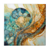 Ammoniet Gem Fossiele Tegel Tegeltje (Voorkant)