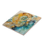 Ammoniet Gem Fossiele Tegel Tegeltje (Zijkant)