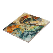 Ammoniet Gem Fossiele Tegel Tegeltje (Zijkant)