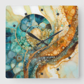 Ammoniet Gem Fossiele Wandklok (Voorkant)