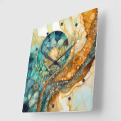 Ammoniet Gem Fossiele Wandklok (Hoek)