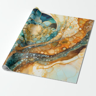 Ammoniet Gem Fossiele Wrapping Papier