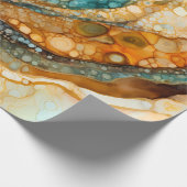 Ammoniet Gem Fossiele Wrapping Papier (Hoek)