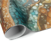 Ammoniet Gem Fossiele Wrapping Papier (Rol Hoek)