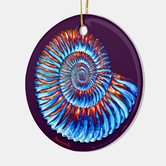 Ammoniet Keramisch Ornament (Links)