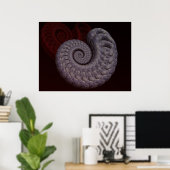 Ammoniet Schelp Poster (Thuiskantoor)