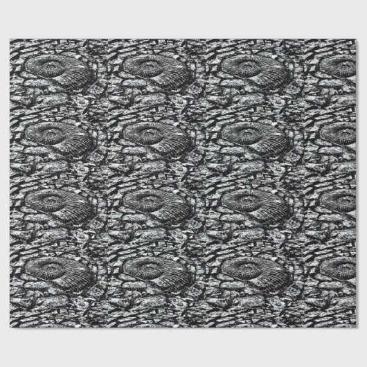 Ammoniet tegels cadeaupapier (Vlak)