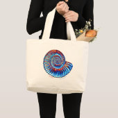 Ammonietfossiel Grote Tote Bag (Voorkant (product))