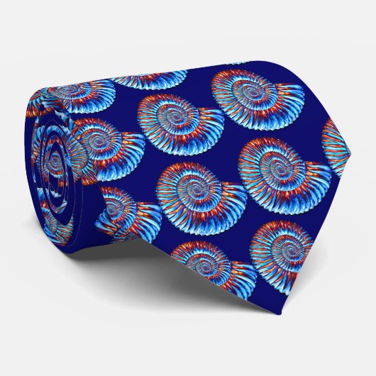 Ammonietfossiel Stropdas (Opgerold)