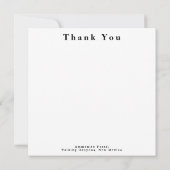 Ammonite Fossil Bedankkaart (Achterkant)