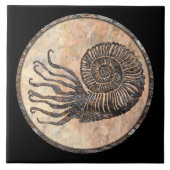 Ammonite Fossil Ceramic Tegel Tegeltje (Voorkant)