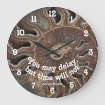 Ammonite Fossil Photo Time will not Delay Quote 