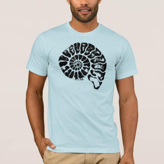 Ammonite Fossil T-shirt (Voorkant)