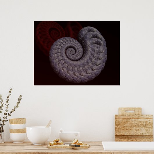 Ammonite Shell Poster (Keuken)