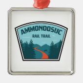 Ammonoosuc Rail New Hampshire Metalen Ornament (Voorkant)