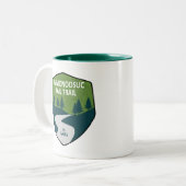 Ammonoosuc Rail New Hampshire Tweekleurige Koffiemok (Voorkant links)