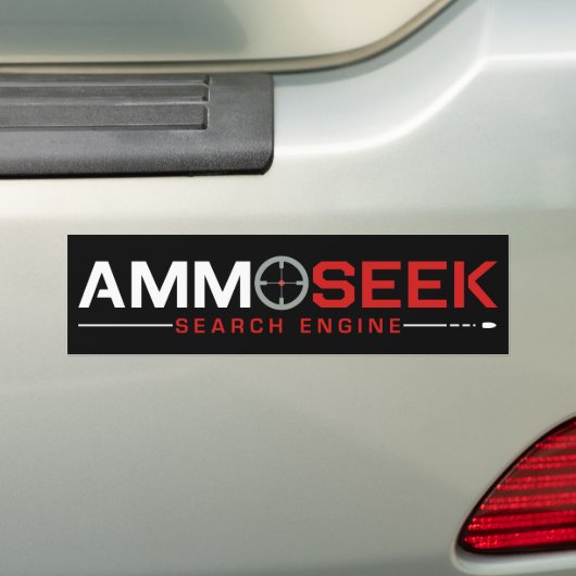 AmmoSeek Logo Bumpersticker - zwart 2019 (Op auto)