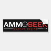 AmmoSeek Logo Bumpersticker - zwart 2019 (Voorkant)
