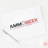 AmmoSeek Logo ovale Stickers 2019 (Envelop)