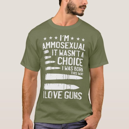 Ammosexuele kogels houden van Pro Pistool Lover Co T-shirt (Voorkant)