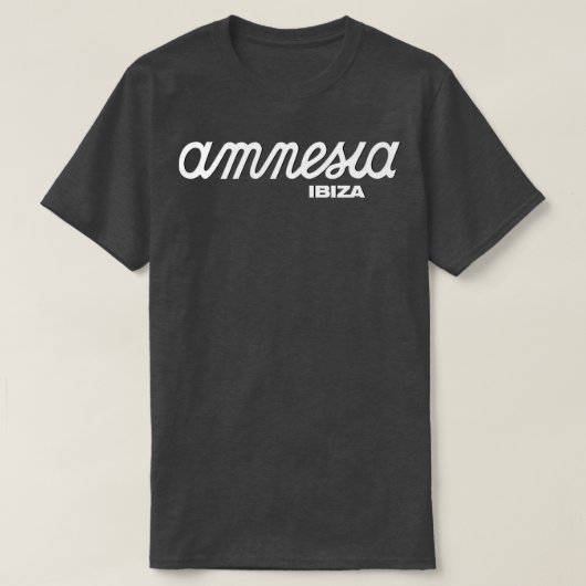 Amnesia Ibiza nachtclub Balearen T-shirt (Design voorkant)