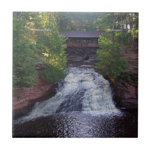 Amnicon Falls-tegel Tegeltje (Voorkant)