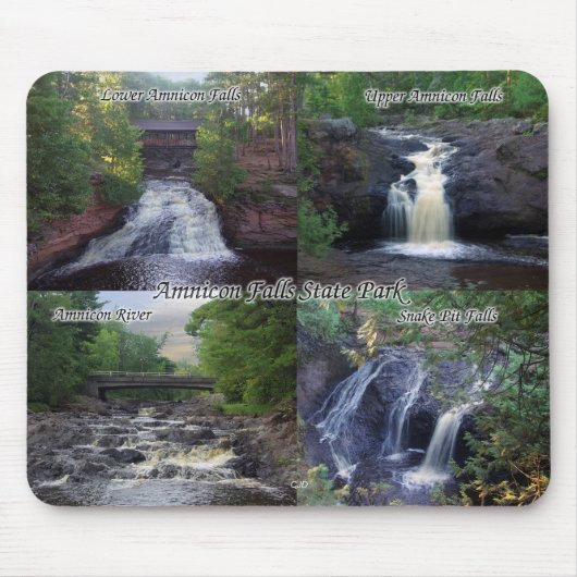 Amnicon Herfst State Park mousepad Muismat (Voorkant)