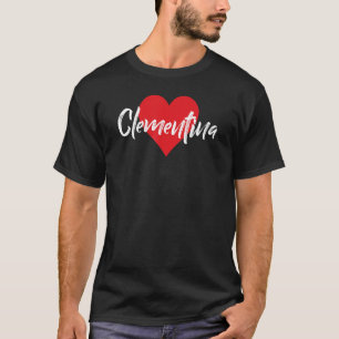 Amo A Clementina Primer Aantal Yo Corazón T-shirt