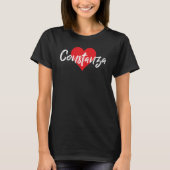 Amo A Constanza Primer Nombre Yo Corazón T-shirt (Voorkant)