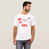 Amo A Mi Novia aangepast rood shirt (Voorkant volledig)
