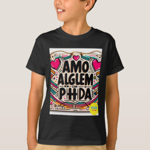 Amo AlguÉm Com Phda Ik hou van iemand met een ADHD T-shirt