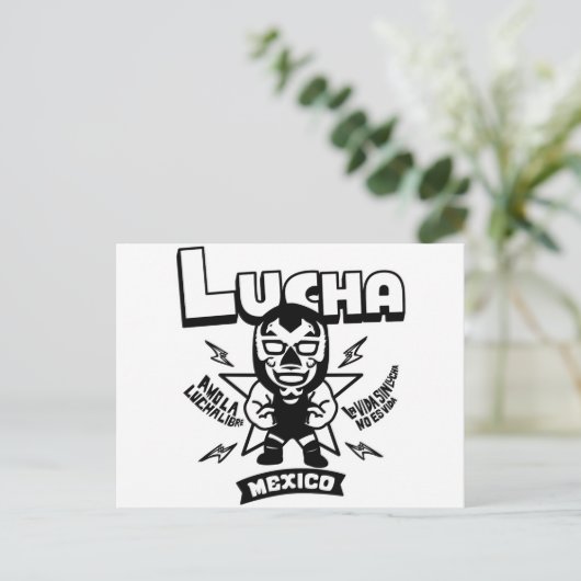 AMO LA LUCHA LIBRE 5 BRIEFKAART (Staand voorkant)