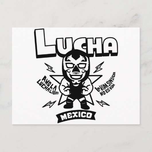 AMO LA LUCHA LIBRE 5 BRIEFKAART (Voorkant)