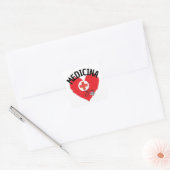 Amo Medicina Vierkante Sticker (Envelop)