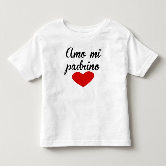 Amo Mi Padrino Kinder Shirts (Voorkant)