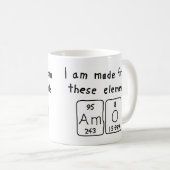 Amo periodieke lijstnaam mok (Voorkant rechts)