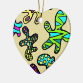 Amobas! Keramisch Ornament (Links)