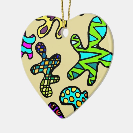 Amobas! Keramisch Ornament (Links)