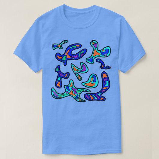amoeba blauw 1 t-shirt (Design voorkant)
