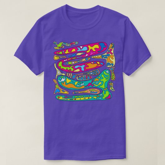 amoeba crayon t-shirt (Design voorkant)