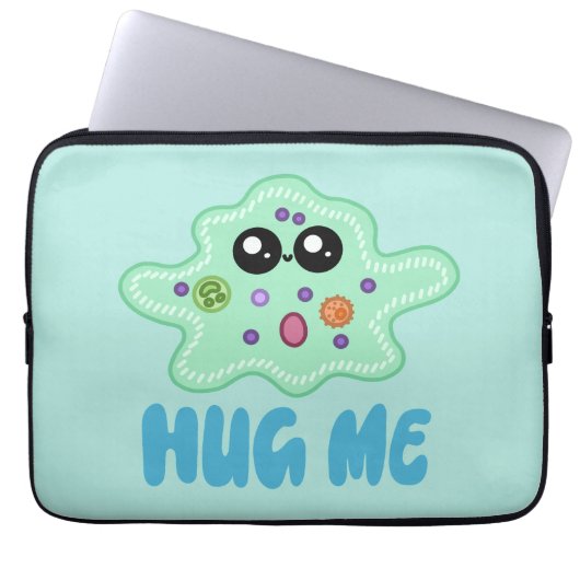 Amoeba Knuffel Laptop Sleeve (Voorkant)