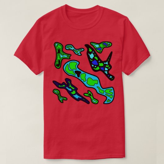 amoeba landsat t-shirt (Design voorkant)
