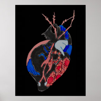 Amoeba Minx: aderen en vaten Poster