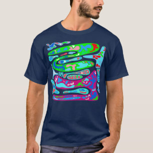 amoeba sneeuwval bevroren t-shirt