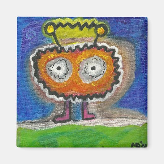 amoebavrouwmagneet magneet (Voorkant)
