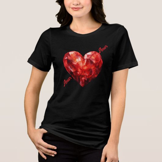 Amoer-amor Tri-Blend Shirt (Voorkant)