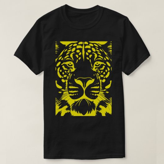 Amoer Leopard geel T-shirt (Design voorkant)