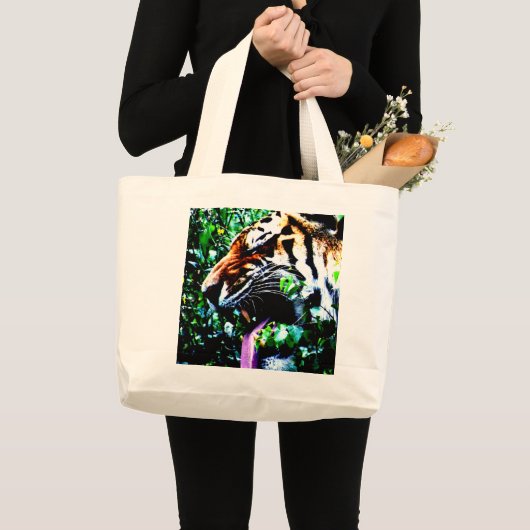 Amoer Tiger jta Grote Tote Bag (Voorkant (product))