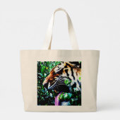 Amoer Tiger jta Grote Tote Bag (Achterkant)