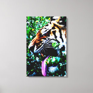 Amoer Tijger 16x24 (40x60cm) waccna Canvas Afdruk